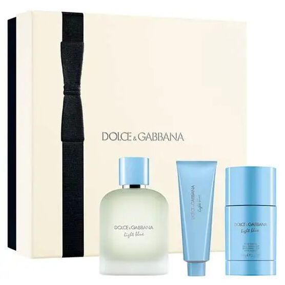 Kit Coffret Dolce&Gabbana Light Blue Pour Homme Masculino Eau de Toilette